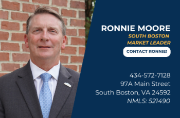 Ronnie Moore
South Boston Market Leader
Click to contact Ronnie
434-572-7128
